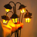 Retro Solar-Gartenlaterne mit 6 LED-Leuchten