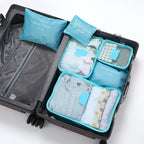 6-piece waterproof packing cube set – suitcase organizer