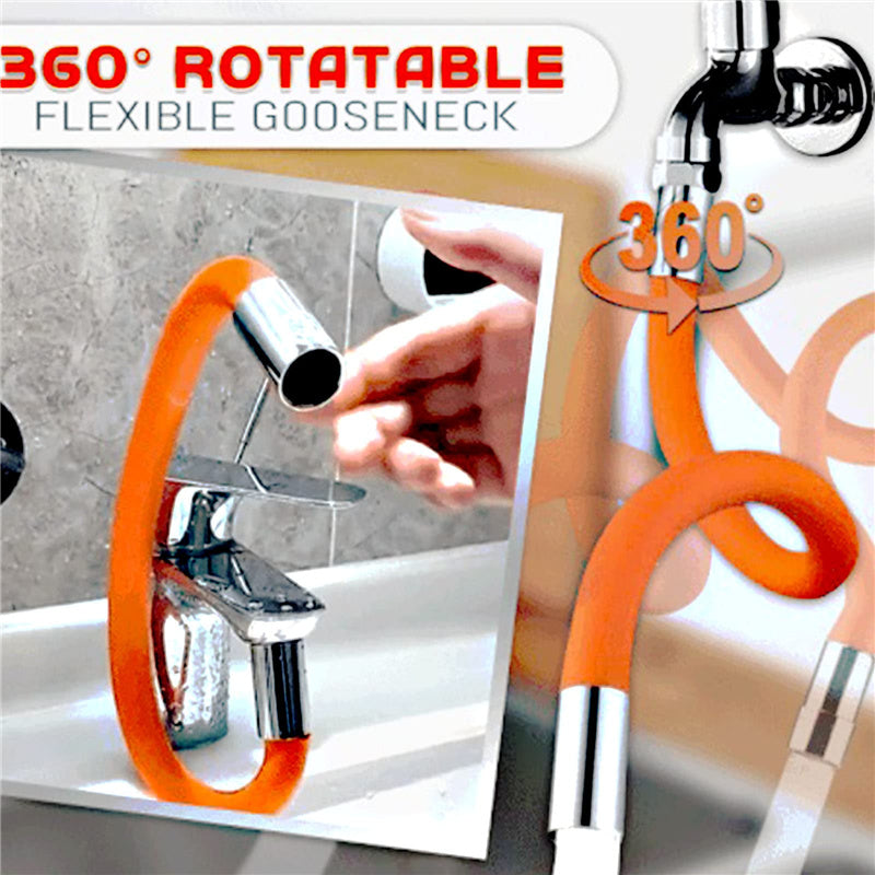 Flexible faucet extension 360° rotatable