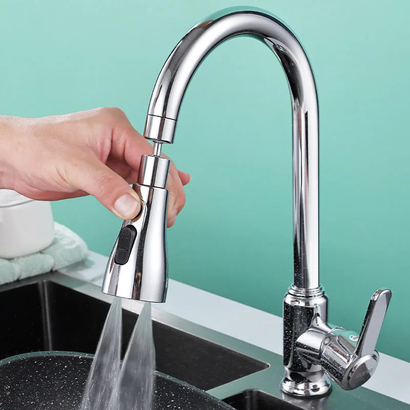 Wasserhahn-Aufsatz drehbar 360° mit 3 Strahlarten