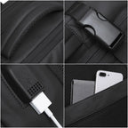 Laptop-Rucksack erweiterbar 17,3 Zoll wasserdicht