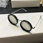 Retro Sonnenbrille mit UV400-Schutz – Runde Gläser