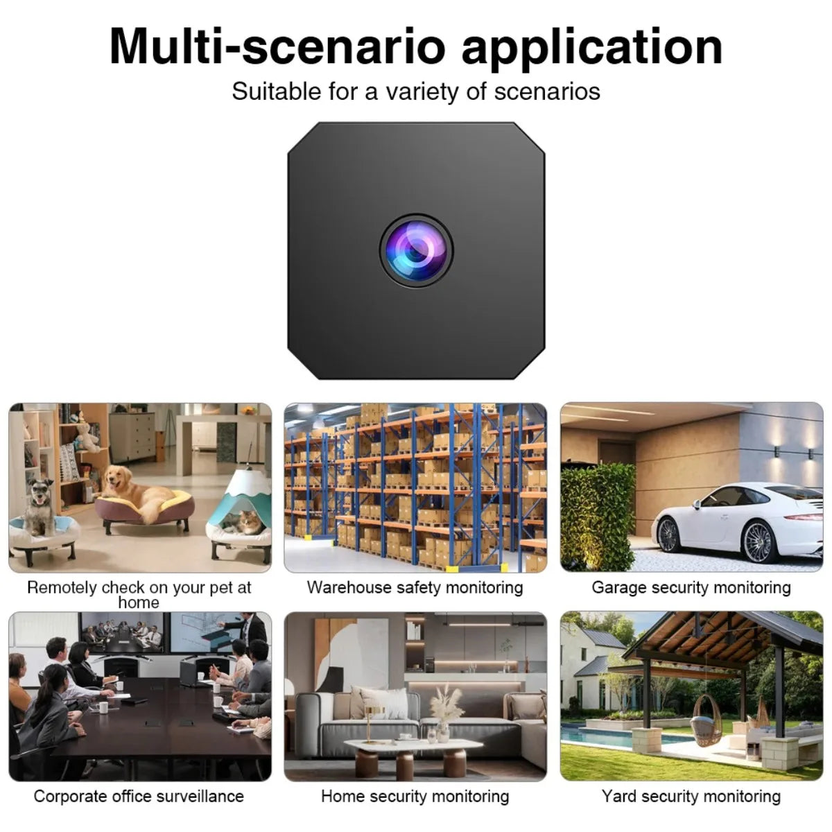 Mini-WLAN-Kamera 1080p mit Nachtsicht und Bewegungserkennung
