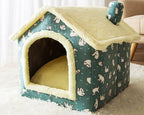Soft Animal House Bed – Cozy Sleeping House for Cats & Small Dogs