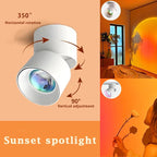 LED Sonnenuntergang Wandstrahler – Warmes Farbverlauf-Licht