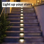 Solar Step Light Set of 8 – Safe on the Go, Beautifully Illuminated