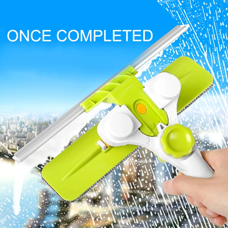 Window cleaner with telescopic handle – Safely reach every pane