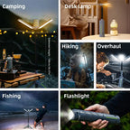 Retractable LED Camping Lamp with 8000mAh Power Bank