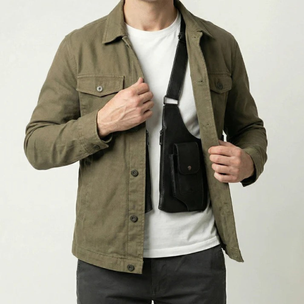 Men's Shoulder Bag Crossbody with Adjustable Strap
