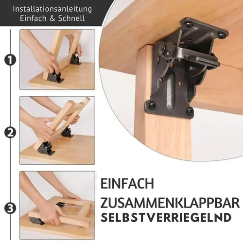 Klappbare Tischbein-Halterung aus Stahl Mivoza Deutschland