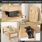 Schwere Klappwinkel für Tischbeine – stabil & platzsparend (2 Stück) Mivoza Deutschland