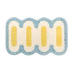 Bath mat with geometric pattern – non-slip and highly absorbent