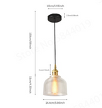 Retro Glas Pendelleuchte -   Mivoza Deutschland