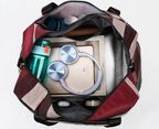 Foldable travel bag with wet compartment