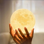 Rechargeable LED Moon Lamp with 16 Colors and Remote Control