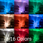 LED-Würfelleuchte mit Wellenmuster – 16 Farben und Fernbedienung