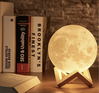 Rechargeable LED Moon Lamp with 16 Colors and Remote Control
