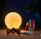 Rechargeable LED Moon Lamp with 16 Colors and Remote Control
