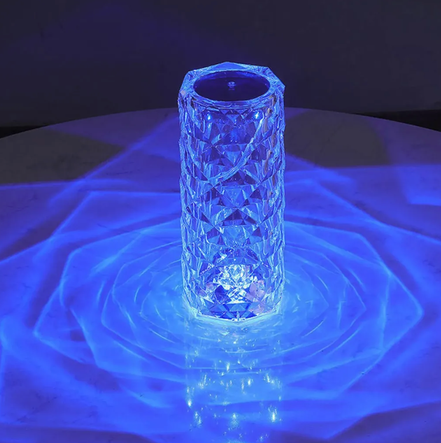 LED-Kristalllampe mit Fernbedienung – 16 Farben, Touch-Sensor