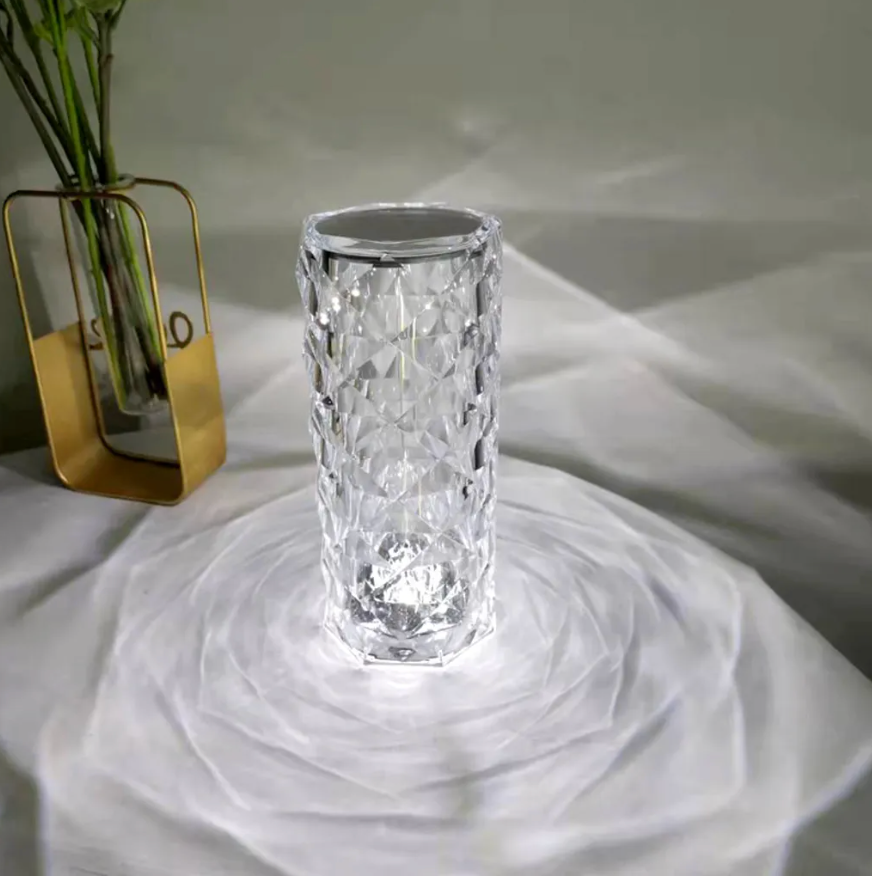 LED-Kristalllampe mit Fernbedienung – 16 Farben, Touch-Sensor
