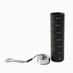 Medikamentendosierer 7-Tage aus Aluminium, wasserdicht, mit Schlüsselband – 15,5 cm