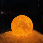 Rechargeable LED Moon Lamp with 16 Colors and Remote Control
