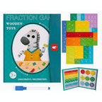 Magnetic Fraction Learning Set with Colored Discs