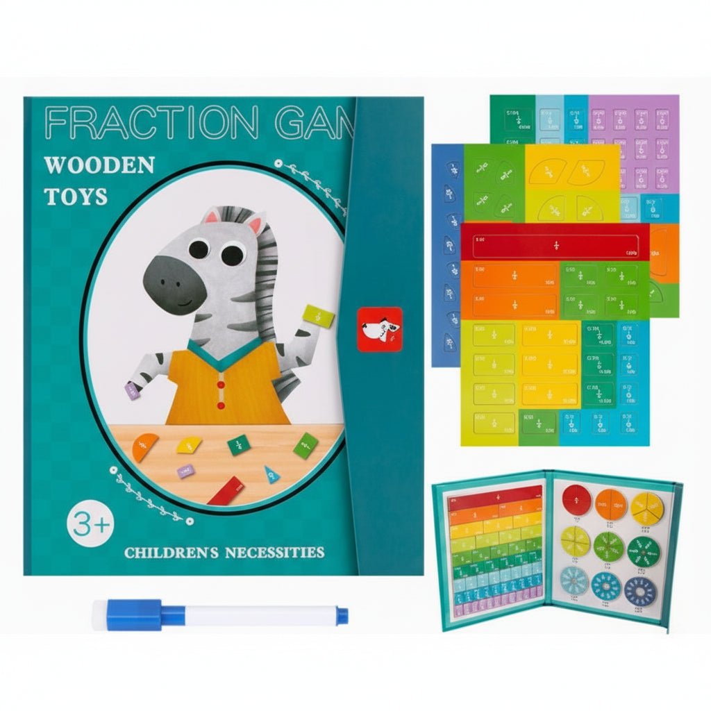 Magnetic Fraction Learning Set with Colored Discs