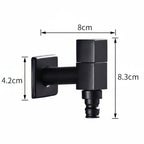 Wall tap brass black for garden and balcony