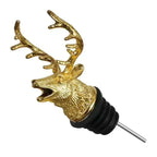 Deer Head Wine Pourer Made of Zinc Alloy