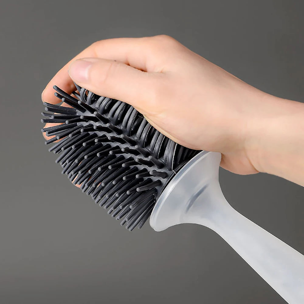 Silicone Toilet Brush with Soap Dispenser – Hygienic and Contact-Free