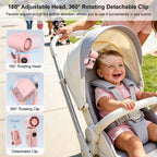 Tragbarer Mini-Ventilator mit Clip und LED-Anzeige