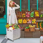 Foldable transport trolley with stair wheels