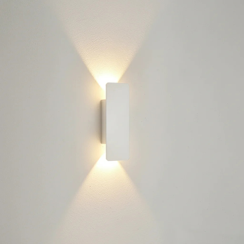 LED-Wandleuchte Aluminium – Innen & Außen, auf/ab Licht