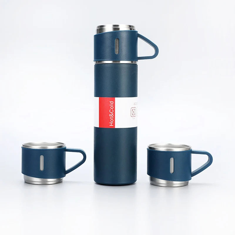 Thermos gift set with 3 cups – Hot & cold, 500 ml