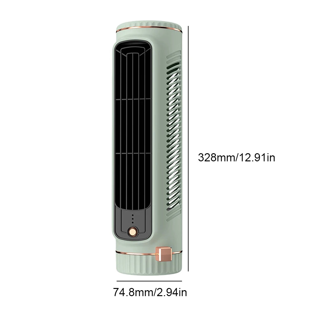 Tischturmventilator USB wiederaufladbar – 3 Geschwindigkeitsstufen