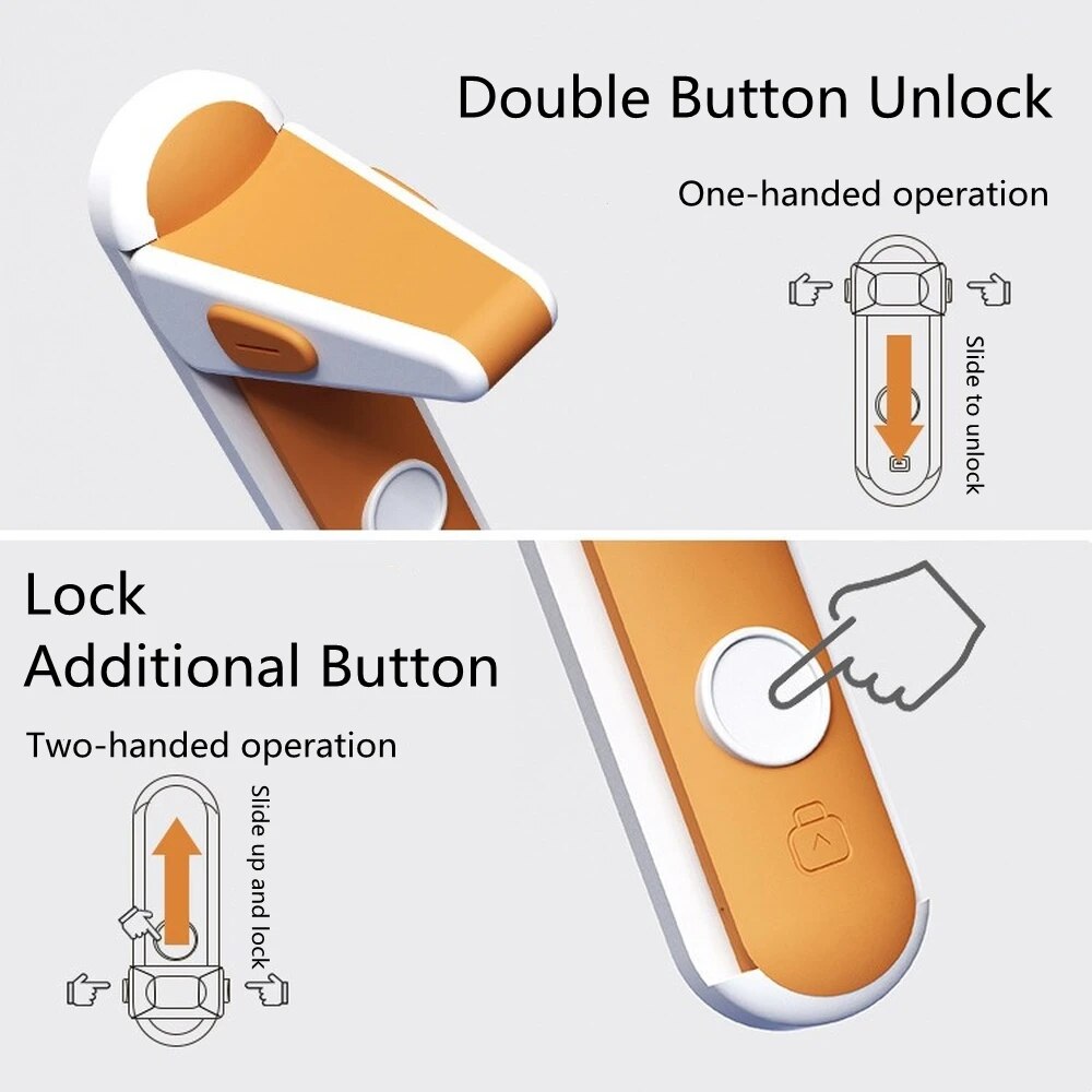 Child safety door lock with 3M adhesive tape