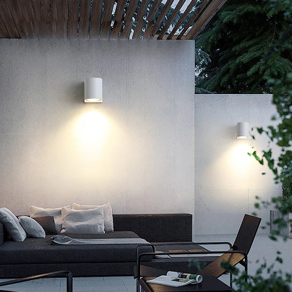 Außenwandleuchte Aluminium GU10 IP65 – Auf & Ab