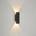LED-Wandleuchte Aluminium – Innen & Außen, auf/ab Licht