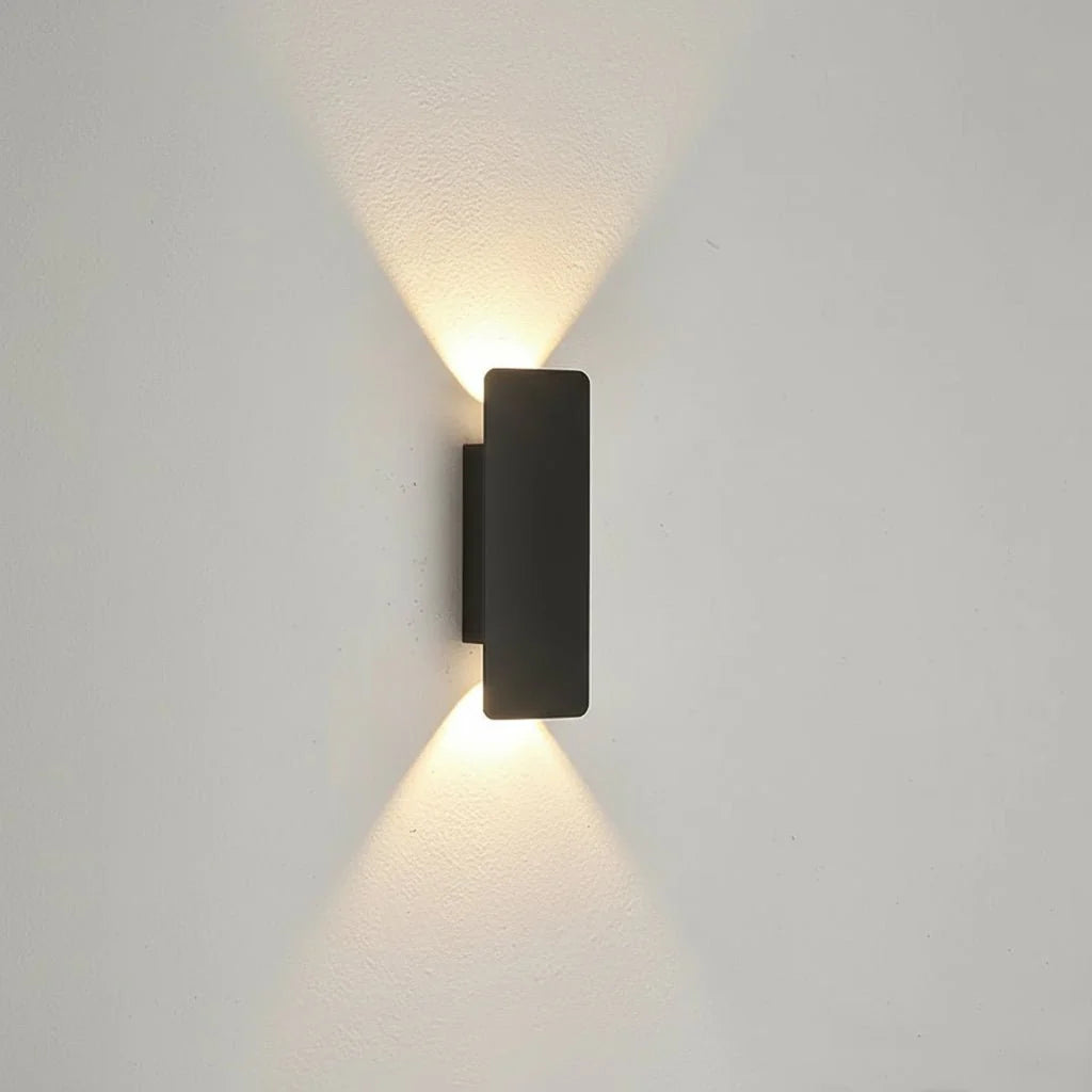 LED-Wandleuchte Aluminium – Innen & Außen, auf/ab Licht