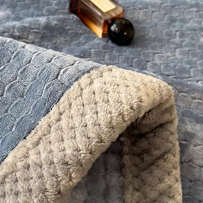 Plüsch Kuscheldecke Milchvelours – Ganzjahres Wohndecke