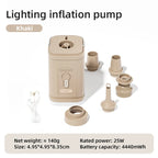 Elektrische Luftpumpe USB-aufladbar mit 2-in-1 Funktion