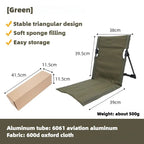 Camping folding chair aluminum padded