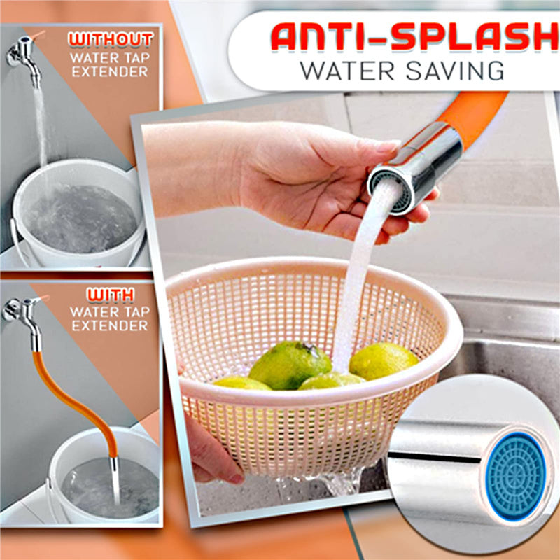 Flexible faucet extension 360° rotatable