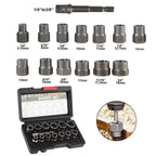 Schraubenausdreher-Set 14-teilig 6,35-19 mm – Beschädigte Schrauben