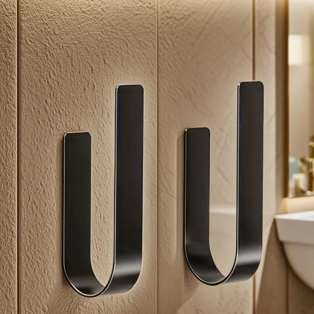 Toilettenpapierhalter ohne Bohren für 3 Rollen Schwarz