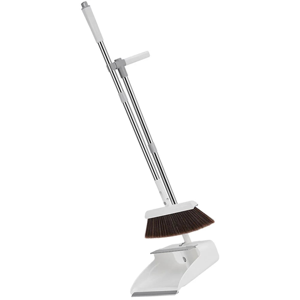 Broom and Dustpan Set – Long Handle, No Bending