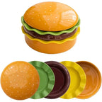 Burger-Servierset in Hamburger-Form, stapelbar