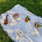Cotton Picnic Blanket cm with Fringes