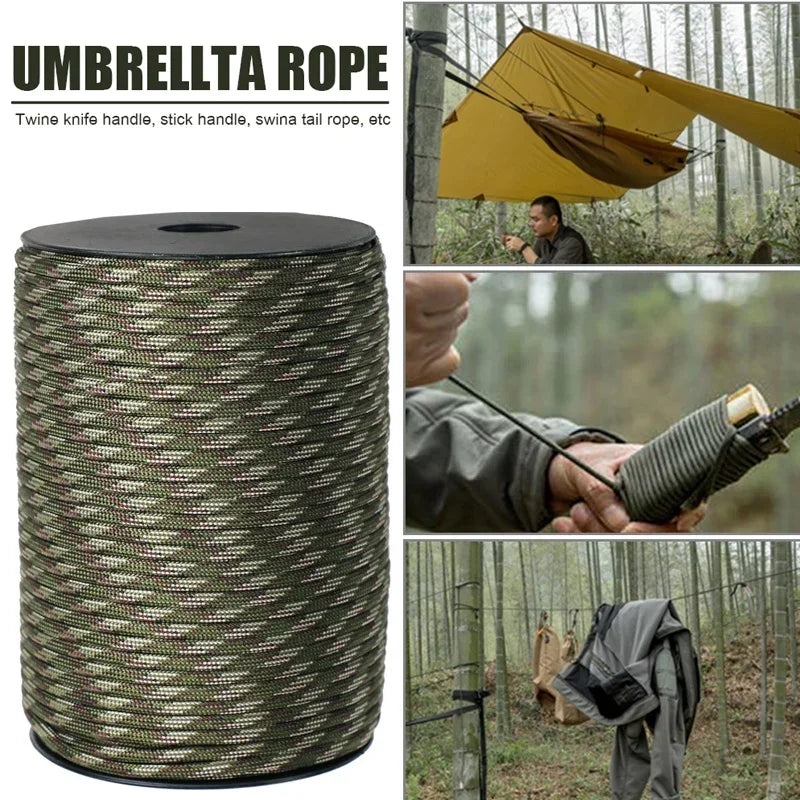 Paracord Outdoor-Seil 4 mm mit 9 Kernsträngen - 295 kg Zugkraft
